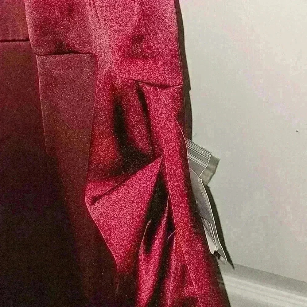 B Darlin Burgundy Mini Dress - Picture 7 of 10